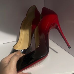 Elegant Red and Black Stiletto Heels